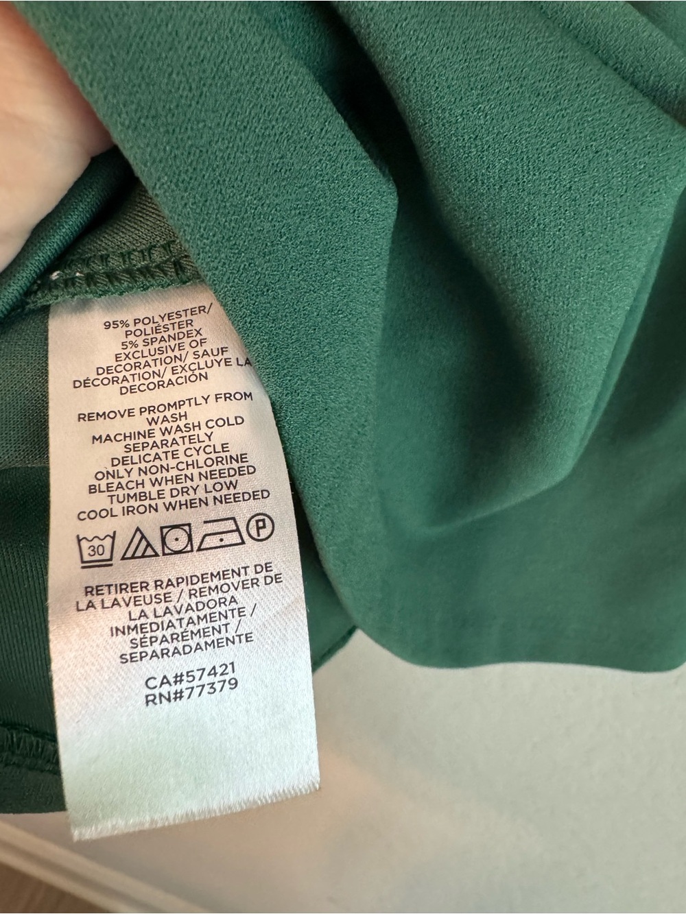 Ann Taylor Green Peplum Ling Sleeve Top - Picture 4 of 4
